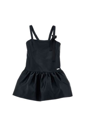 Scamiciato duchesse raso nero MONNALISA KIDS | 41D90341350050